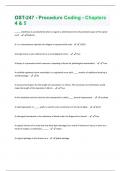 OST-247 - Procedure Coding - Chapters 4 & 5 Questions And Answers Graded A+