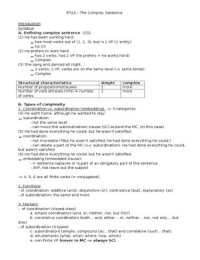 Engels Taalkunde 2: Complex Sentence