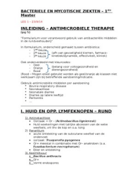 Bacteriële Ziekten Samenvatting RUND