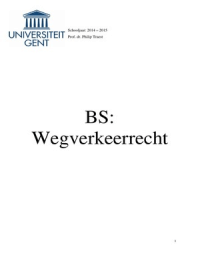 BS Wegverkeerrecht