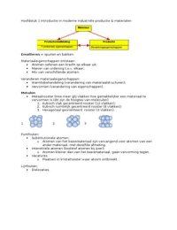 Samenvatting Product en productietechnologie