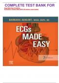 COMPLETE TEST BANK FOR Ecgs Made Easy 7th Edition By Barbara J Aehlert Msed BSPA RN (Author) Latest Update.