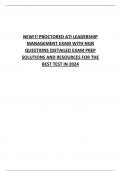 NEW!!! PROCTORED ATI LEADERSHIP  MANAGEMENT EXAM WITH NGN  QUESTIONS (DETAILED EXAM PREP  SOLUTIONS AND RESOURCES FOR THE  BEST TEST IN 2024