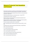 Network Protocols Test Questions and Answers.docx