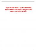    Regis NU665 Week 5 Quiz QUESTIONS AND CORRECT ANSWERS//Regis NU-629 Exam 2 LATEST UPDATE                                                      What is the foundation of a health promotion-prevention plan? - CORRECT ANSW-A thorough assessment of health &