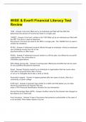 WISE & Everfi Financial Literacy Test Review 2024 Questions and Answers