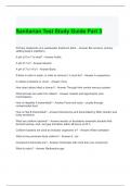 Sanitarian Test Study Guide Part 3 with complete solutions