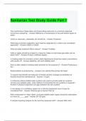 Sanitarian Test Study Guide Part 1 Questions and Answers