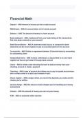 Financial Math Exam Questions and Answers 2024( A+ GRADED 100% VERIFIED).