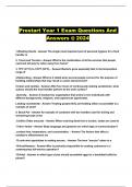 Prostart Year 1 Exam Questions And Answers @ 2024