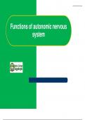 Lesson 9_Functions of autonomic nervous system