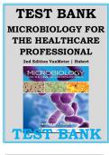 TEST BANK For Microbiology for the Healthcare Professional, 3rd Edition By Karin C. VanMeter, Robert J. Hubert | Verified Chapters 1 - 25 | Complete Newest Version