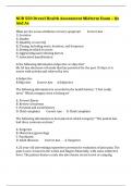 NUR 550 Drexel Health Assessment Midterm Exam – Qs And As