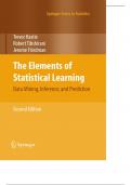 The Elements of Statistical Learning Data Mining, Inference, and Prediction, 2nd Edition