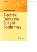 Algebraic Curves, the Brill and Noether Way.