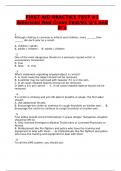 FIRST AID PRACTICE TEST #1 American Red Cross Test/91 Q’s and A”s