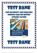 Test Bank for Maternity and Pediatric Nursing All edition 1st,2nd,2nd,3rd,4th,6th,9th,11th and 19th includes A+