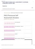 PALS PRECOURSE SELF ASSESSMENT ANSWERS UPDATED LATEST 2024