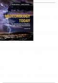 Solution Manual & Test Bank for Meteorology Today An Introduction to Weather, Climate and the Environment, 12th Edition by C. Donald Ahrens