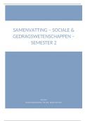 Samenvatting - soc & gedrag - semester 2 (5de jaar HW)