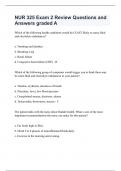 NUR 325 Exam 2 Review Questions and Answers graded A