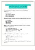 PMH-C (PERINATAL MENTAL HEALTH CERTIFICATION) 2024 FINAL EXAM COMPLETE  QUESTIONS WITH SOLUTIONS/ALREADY PASSED//GRADED A+,,,Alpha