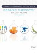 Test Bank for Organic Chemistry, 4th Edition by David R. Klein