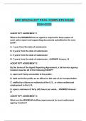 ARC SPECIALIST POOL COMPLETE EXAM 2024-2025