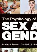 Test Bank for The Psychology of Sex and Gender 2nd Edition By Jennifer Katherine Bosson