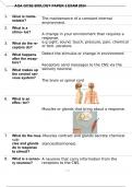 AQA GCSE Biology Paper 2