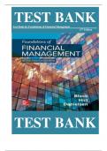 Test Bank for Foundations of Financial Management 17th Edition by Stanley Block, Geoffrey Hirt & Bartley Danielsen , ISBN: ‎ 9781260290813 |All Chapters Verified| Guide A+