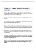 MSSC CLT Exam Terms Questions & Answers.