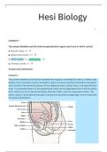 Hesi Biology questions with well-detailed Explanations/Rationale Answers (graded A+)