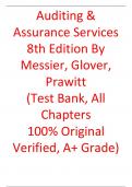 Test Bank For Auditing & Assurance Services 8th Edition By  Messier, Glover, Prawitt