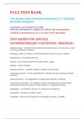 FULL TEST BANK    TES BANKS FOR APPLIED PATHOLOGY 4TH EDITION  BY JUDI NATH;2024    CHAPTER 1-120 COMPLETE GUIDE  PRINTED PDFORIGINAL DIRECTLY FROM THE PUBLISHER100%   VERIFIED ANSWERS/DOWNLOAD AVAILABLE AFTER THE ORDER    Test Banks For Applied  Pathophy