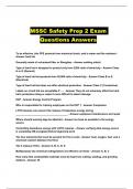 MSSC Safety Prep 2 Exam Questions Answers