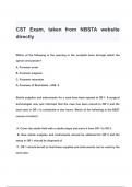 CST Exam, taken from NBSTA website directly QUESTIONS & ANWERS 2024 ( A+ GRADED 100% VERIFIED)