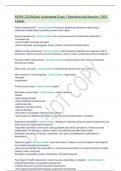 NURS-220 Holistic Assessment Exam 1 Questions and Answers -2024 Update..