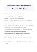 ARDMS- SPI Exam Questions and Answers 100% Pass