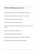 Publix Deli Management Test QUESTIONS & ANSWERS 2024 ( A+ GRADED 100% VERIFIED)