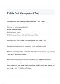 Publix Deli Management Test QUESTIONS & ANSWERS 2024 ( A+  GRADED 100% VERIFIED)