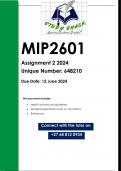 MIP2601 Assignment 2 (QUALITY ANSWERS) 2024