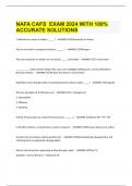  NAFA CAFS  EXAM 2024 WITH 100% ACCURATE SOLUTIONS