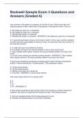 Rockwell Sample Exam 3 Questions and Answers (Graded A) 