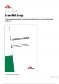 Essential drugs Practical guide intended for physicians, pharmacists, nurses and medical auxiliaries