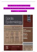 TEST BANK For Gordis Epidemiology, 7th Edition By David D Celentano; Moyses Szklo, Verified Chapters 1 - 20, Complete Newest Version