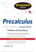 Precalculus Second Edition Fred Safier Professor of Mathematics City College of San Francisco