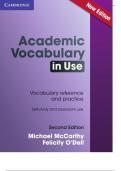 Academic Vocabulary in Use Edition With Answers by Michael McCarthy