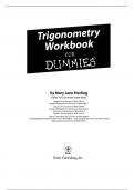 Lifestyles Paperback Mary Jane Sterling Trigonometry Workbook