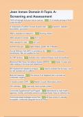 Jean Inman Domain II-Topic A- Screening and Assessment - Questions with Explanations